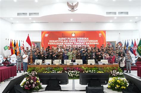 Ketua Kpu Ri Sahkan Rekapitulasi Hasil Perhitungan Perolehan Suara Kpu