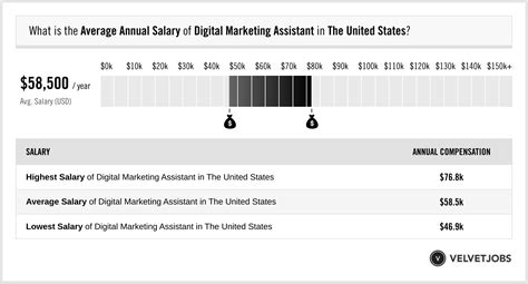 Digital Marketing Assistant Salary Actual 2024 Projected 2025 Velvetjobs