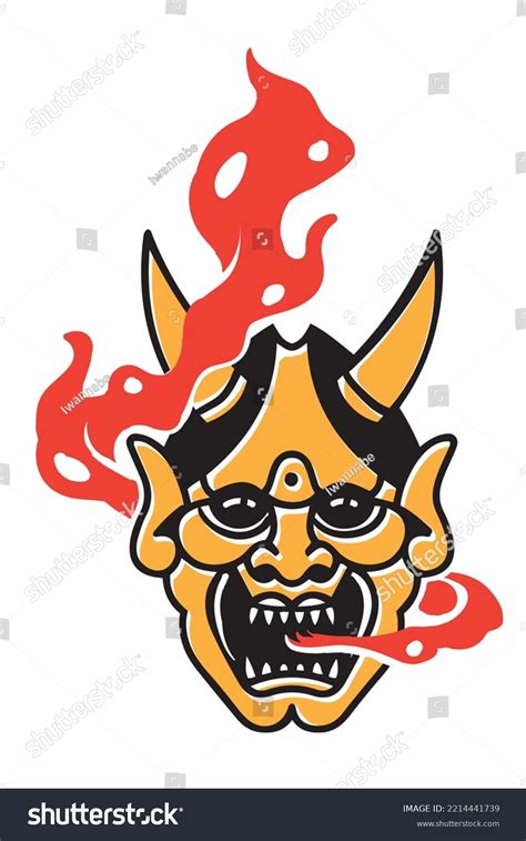 Hanya Mask Illustration Vector Graphic Stock Vector (Royalty Free ...