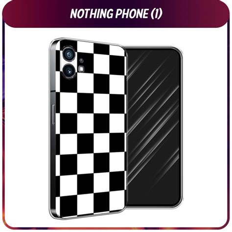 Силиконовый чехол на Nothing Phone (1) / Нотинг Фон (1) "Шахматная ...