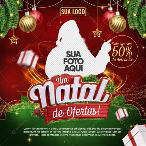 Um Natal De Ofertas Social Media Psd Editável [download] Designi