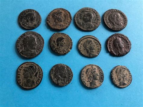 Roman Empire Lot of 12 Æ coins mostly Folles AD 3rd 4th Catawiki