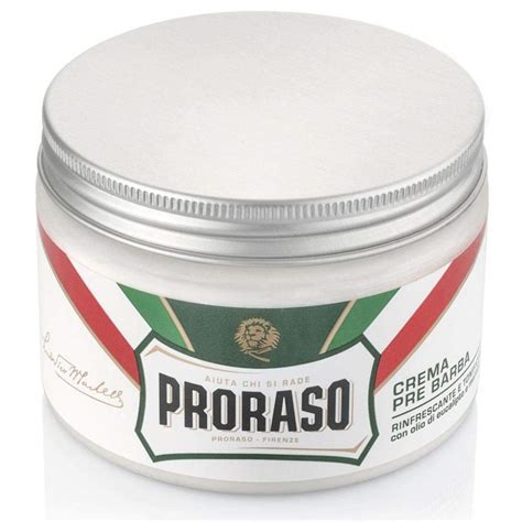 Proraso Pre Shave Cream Eucalyptus And Menthol 300ml Amazon Ca Health And Personal Care