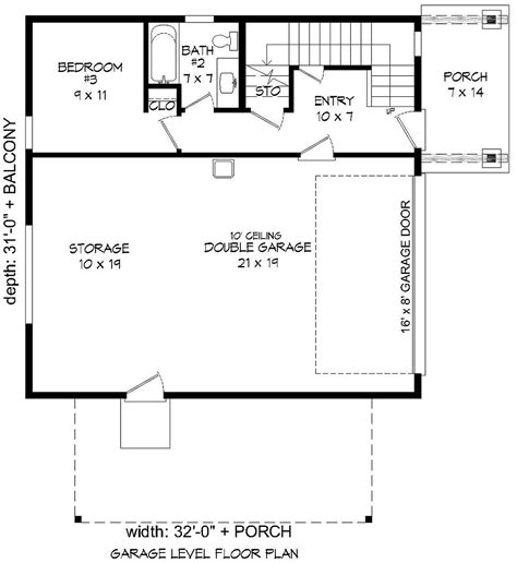 2 Story Garage Floor Plans Flooring Ideas