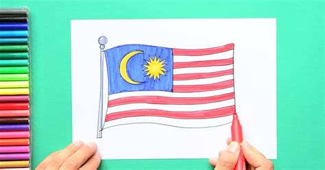 Malaysia Poster Drawing Easy Merdeka Art Competition Creative Drawing