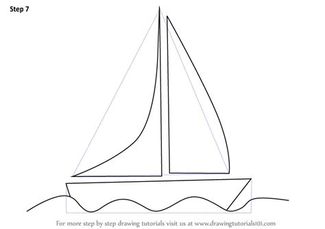 Learn How To Draw A Boat For Kids Boats And Ships Step By Step