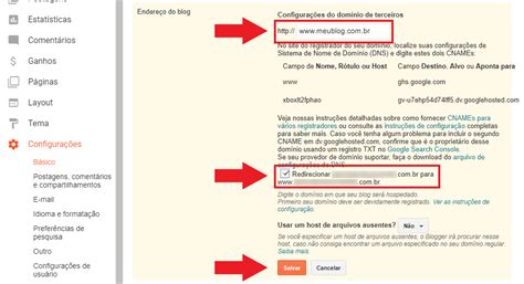 Como configurar um domínio personalizado no Blogger Tutorial