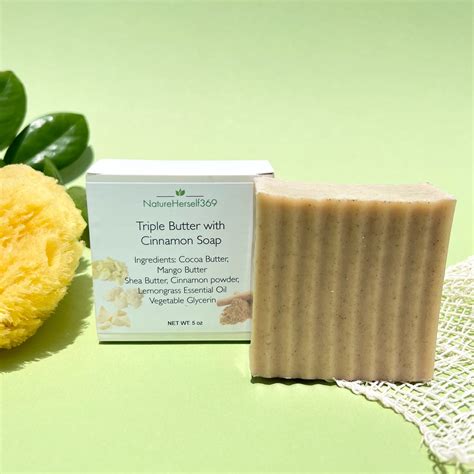 Triple Butter With Cinnamon⎮lemongrass Soap Natureherself369 Llc