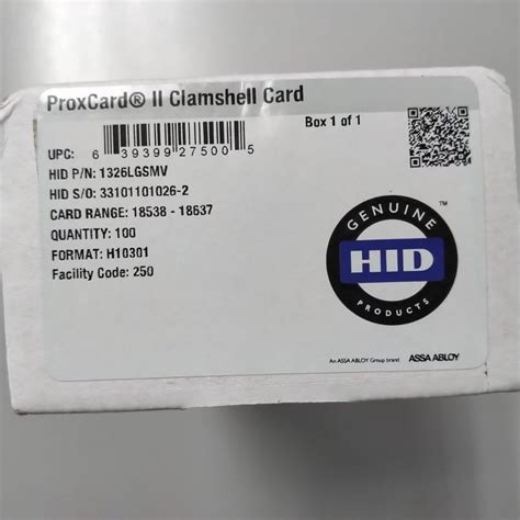 Hid Proximity Proxcard Ii Clamshell Card Staff Id Rfid Khz