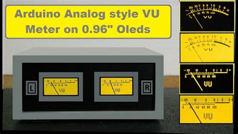 Diy Arduino Analog Style Stereo Vu Meter On I C Oled Displays Youtube