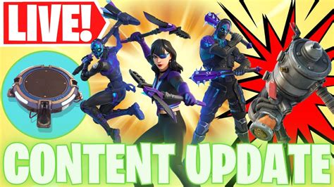 Live Fortnite Content Update Explosive Goo Gun New Throwable