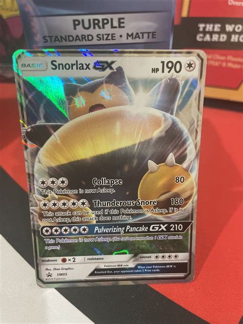 Mavin Pok Mon Tcg Snorlax Gx Sm Black Star Promos Sm Promo Nm