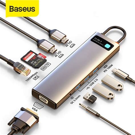 Baseus Metal Gleam Series 11 In 1 Type C Multifunctional Hub Price In Pakistan