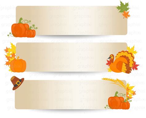 THANKSGIVING Banner Clipart Commercial Use Personal Use - Etsy