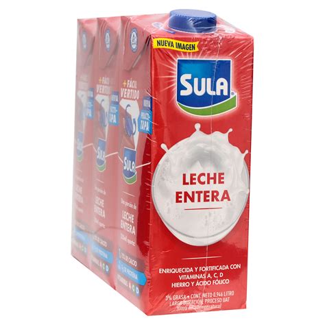 Comprar 3 Pack Leche Sula Entera Uht 946ml Walmart Guatemala