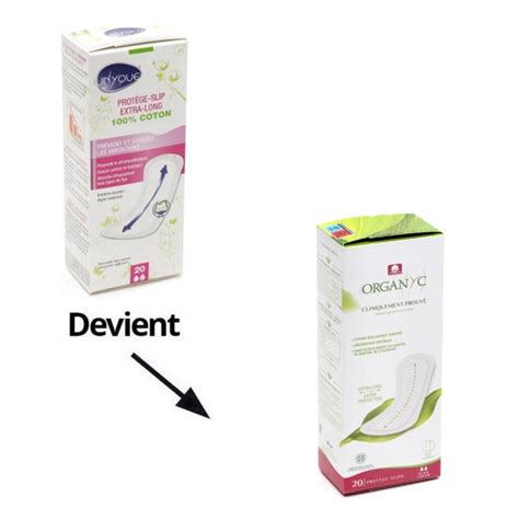 Organyc Coton bio Protège slips Extra long Hygiène féminine