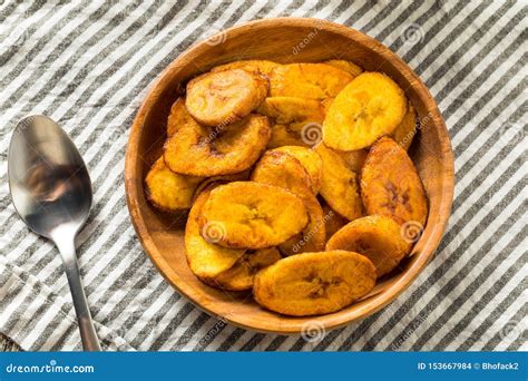 Homemade Yellow Fried Plantains Stock Photo Image Of America