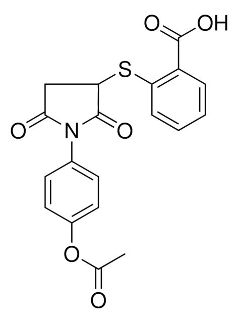 2 1 4 ACETYLOXY PHENYL 2 5 DIOXO 3 PYRROLIDINYL THIO BENZOIC ACID