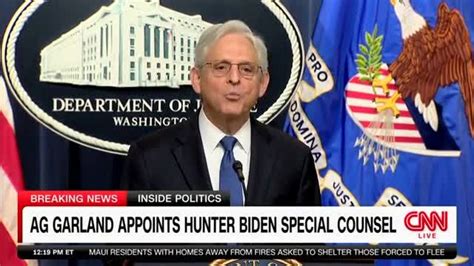 Ag Garland Appoints David Weiss As Special Counsel In The Hunter Biden