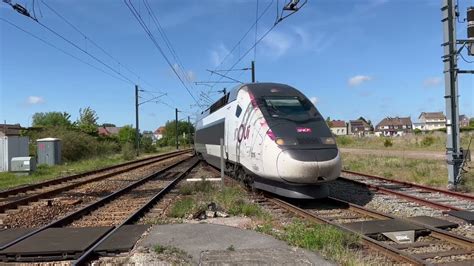 Arriv E En Gare De Rang Du Fliers Verton Berck D Un Tgv Duplex En