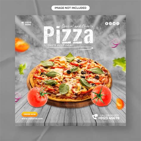 Premium Psd Delicious Pizza Food Menu And Restaurant Social Media