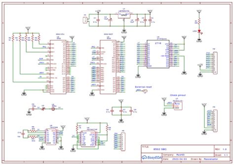 Schematic 6502 Sbc 2023 05 31 Pdf