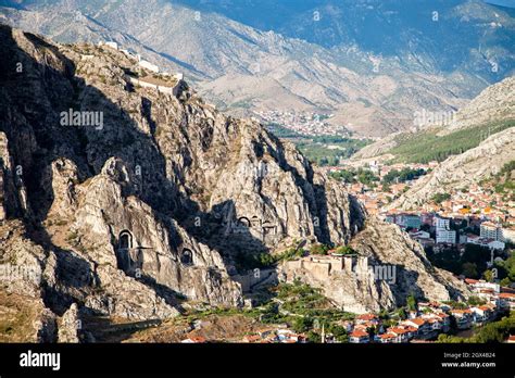 Historical Amasya castle and city view Stock Photo - Alamy