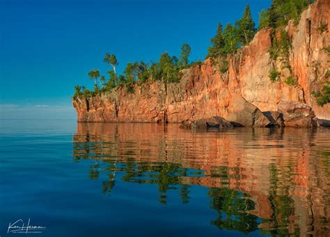 Cliffs and blue sky, North Shore Lake Superior | Lake superior, Places ...