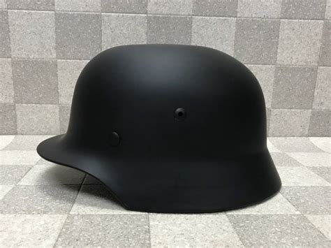 試着のみ ナチヘル M35 レプリカ 鉄製 革ライナー付き ジャーマン ドイツ軍 装飾用 ヘルメット 半ヘル 半キャップの落札情報詳細