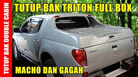 Tutup Bak Belakang Mitsubishi Strada Triton Model Full Box Hilux