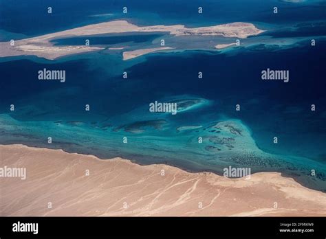 aerial view of the beach and lagoon Stock Photo - Alamy