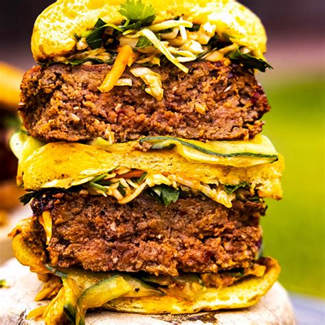 Chili Crunch Burgers With Asian Coleslaw Recipe