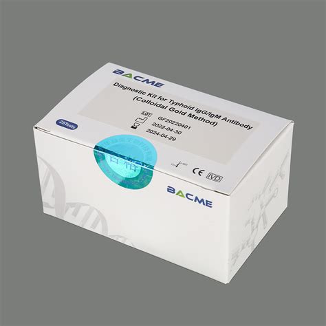 Salmonella Typhoid Igg Igm Antibody Rapid Diagnostic Kit China