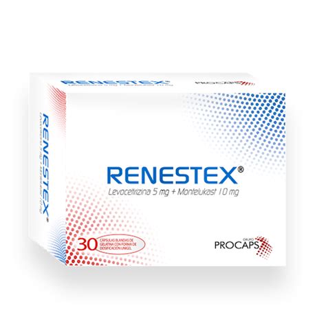 Renestex Levocetirizina Montelukast 5mg10mg Procaps Caja X 30 Cápsulas