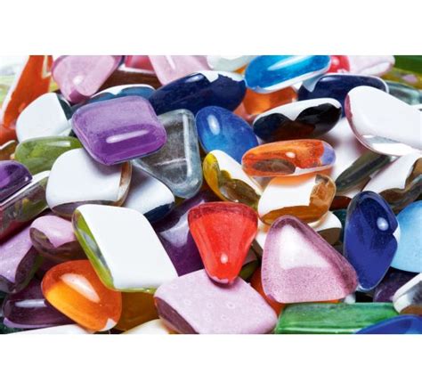 Tesselles de mosaïque en verre Soft Glas multicolores 500 g