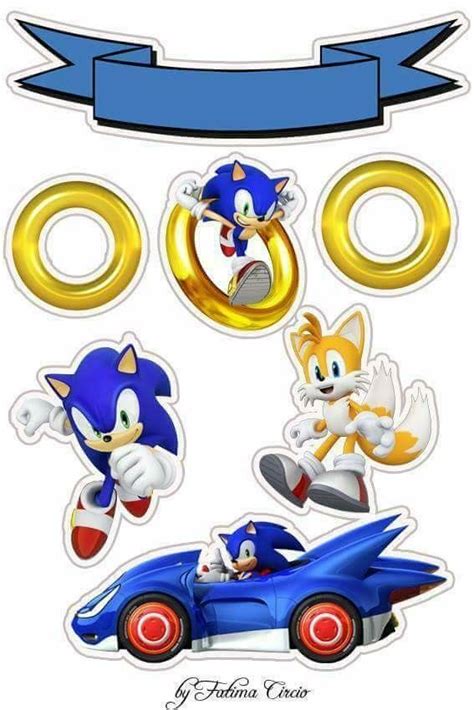 Sonic Toppers Para Tartas Tortas Pasteles Bizcochos O Cakes Para