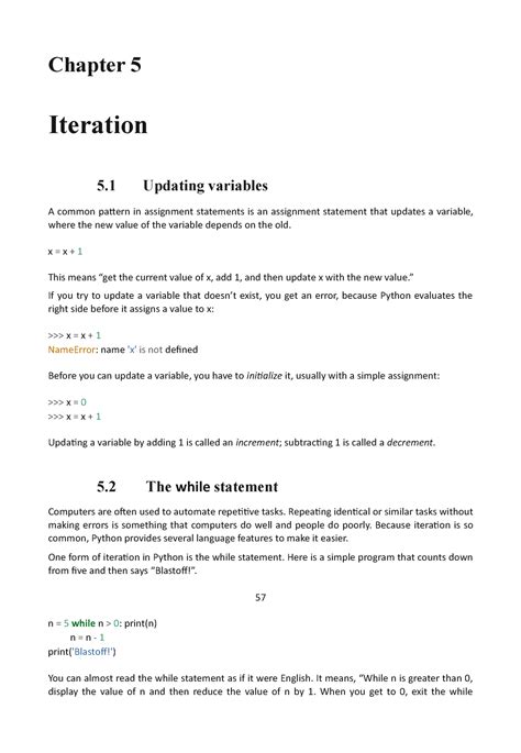 Chapter 5 This Is Lecture Notes For Python For Everybody Course In University Of Michigan