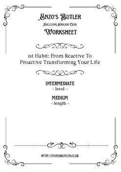 Habit Be Proactive From The Habits Of Highly Effective People