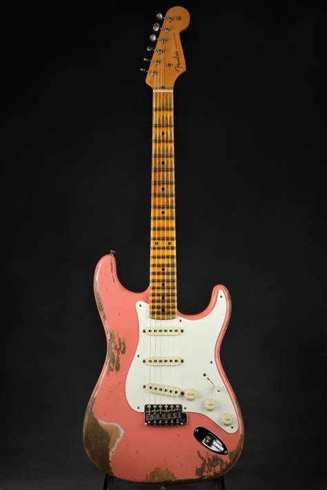 The Fender Custom Shop 50s Super Fadedaged Heavy Relic Fiesta Red Stratocaster Is A Part Of The