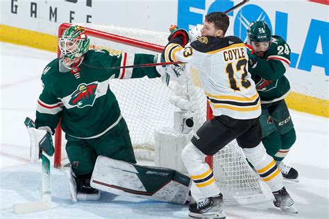 Recap Bruins Run Out Of Gas Late Lose To The Wild 4 2 Stanley Cup Of Chowder