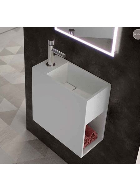 Lavabo Solid Surface Rectangularjazz X X Cm Blanco