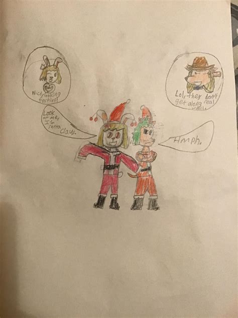 Santa and the Grinch by whittylook12345 on DeviantArt