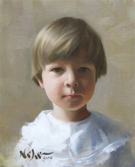 Superbe Portrait Enfants En Peinture Page