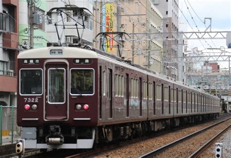 阪急電鉄 阪急7300系電車 普通 7322 南方駅 大阪府 鉄道フォト・写真 By Yoshi＠lc5820さん レイルラボ