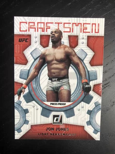 JON JONES 2022 Donruss UFC Craftsmen épreuve de presse 15 EUR 11 03