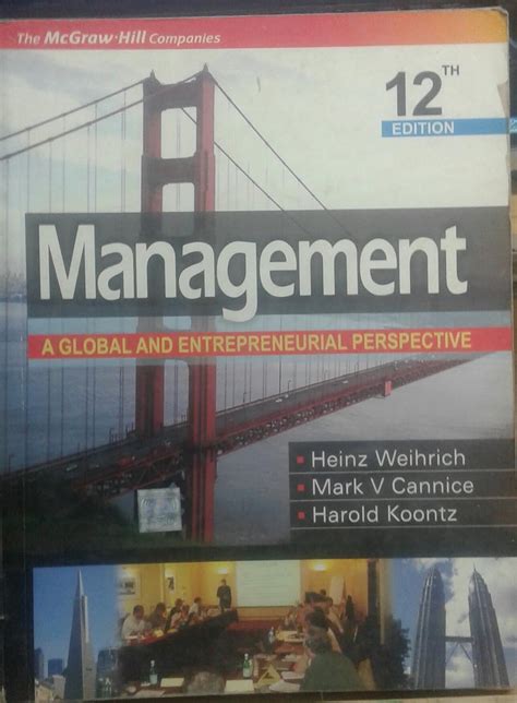 Management A Global And Entrepreneurial Pe Weihrich 9780070660199