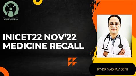 Inicet Medicine Recall By Dr Vaibhav Seth Game Inicet Inicet