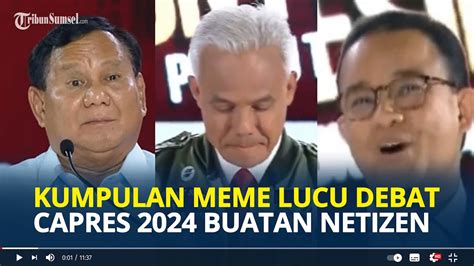 Macam Macam Kumpulan Meme Lucu Debat Capres Ketiga Buatan Netizen