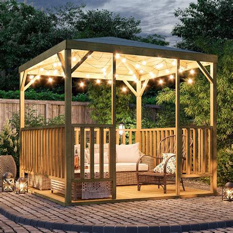 BillyOh Quadra Wooden Gazebo Garden Buildings Direct