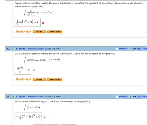 Solved Evaluate The Integral By Making The Given Chegg